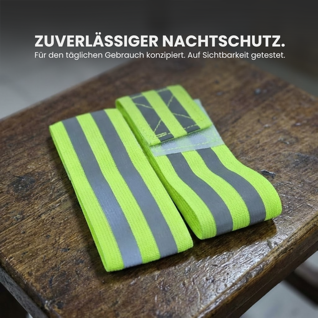 Reflektionsband Laufen für Nachtläufe und Radfahren – Lifestyle-Aufnahme | Helvio