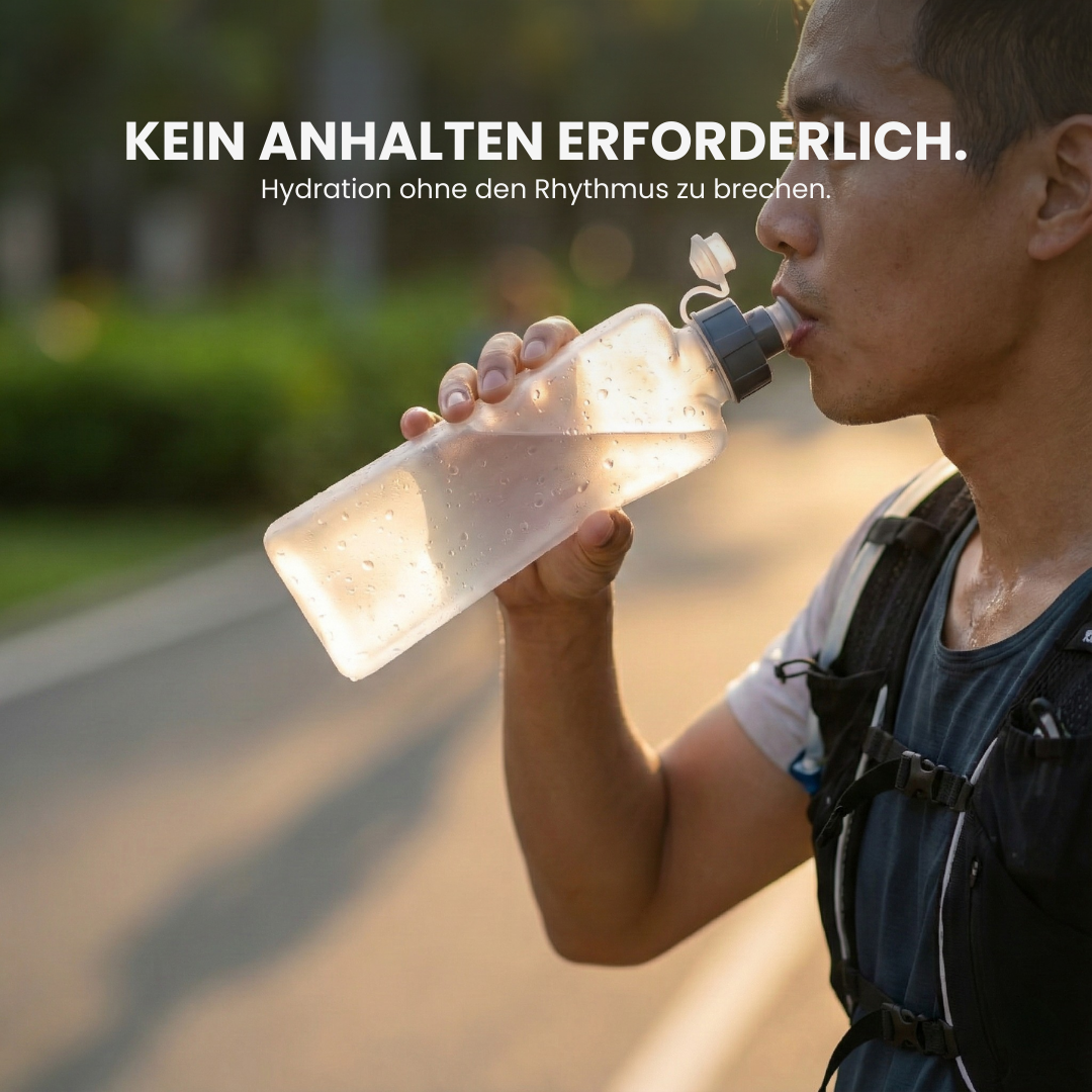 Trinkflasche 300ml weiche Squeeze-Flasche – Größenvergleich | Helvio