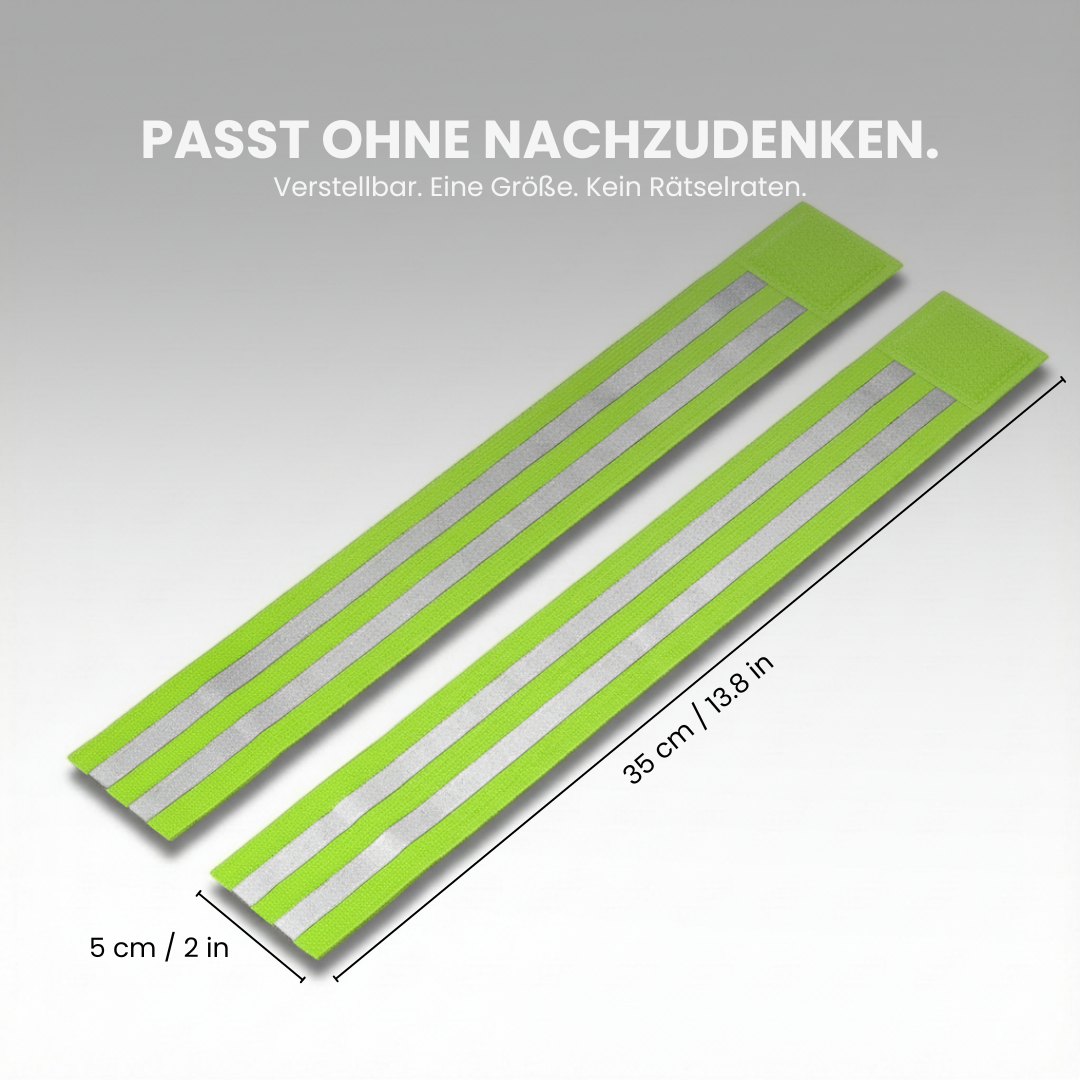 LumoBand – Reflective Running Bands (2 pieces)