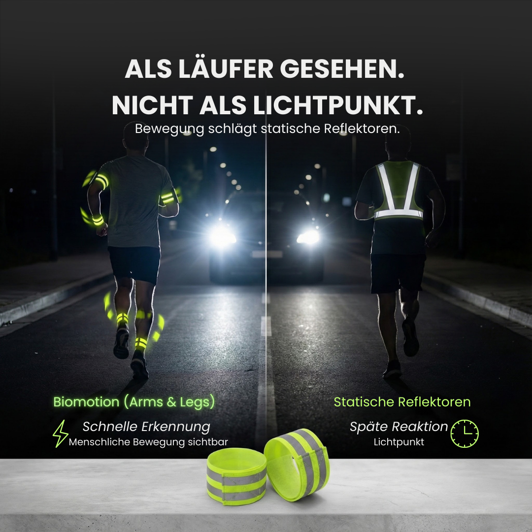 LumoBand – Reflective Running Bands (2 pieces)