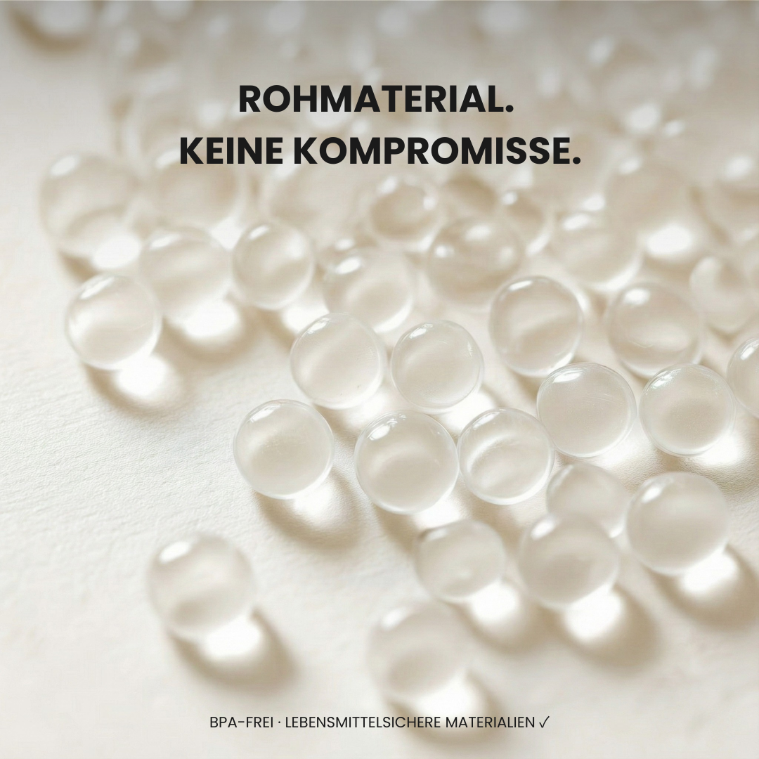 Falttrinkflasche platzsparend – Nahaufnahme Material | Helvio