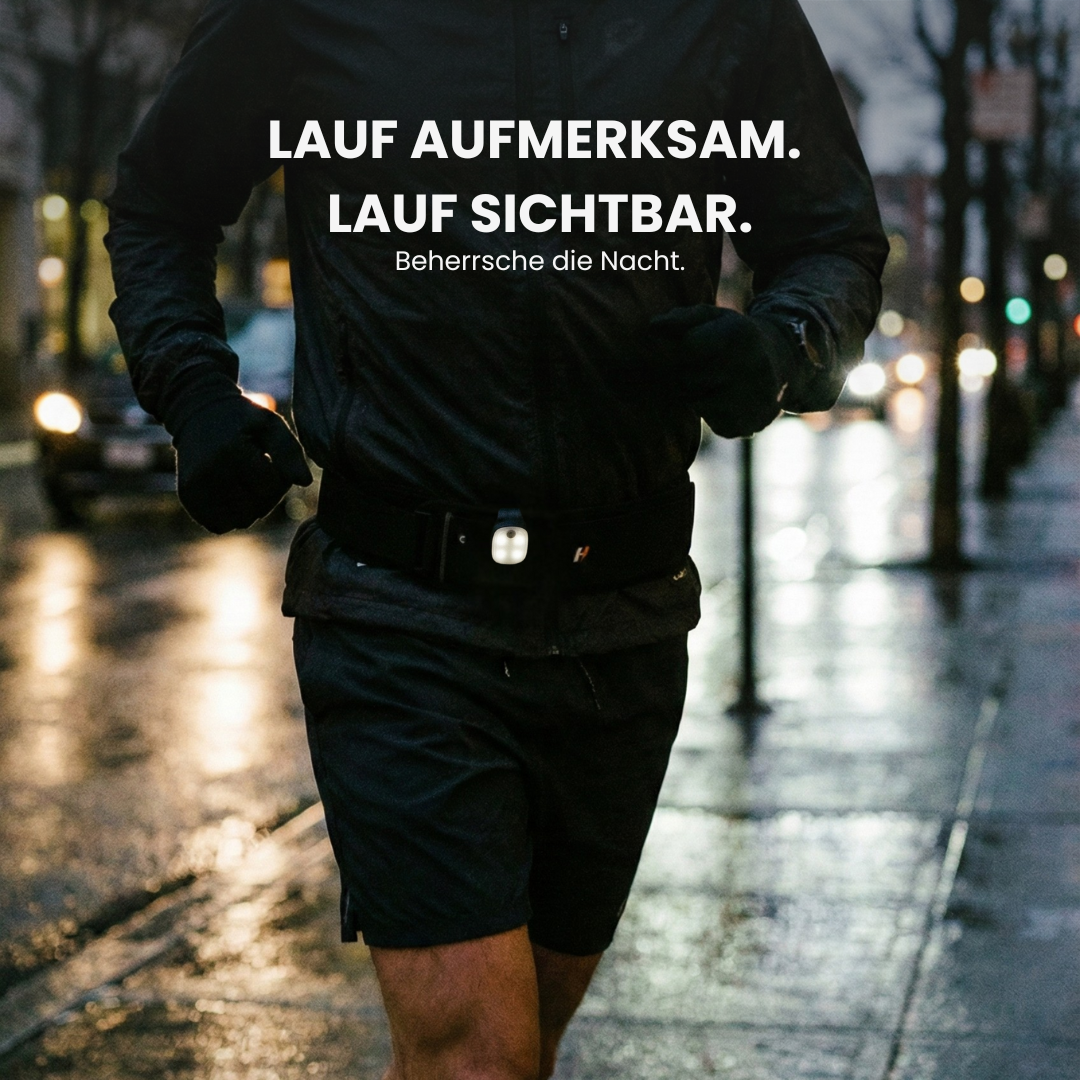 LED-Laufclip klippt an Kleidung oder Rucksack – Produktübersicht | Helvio
