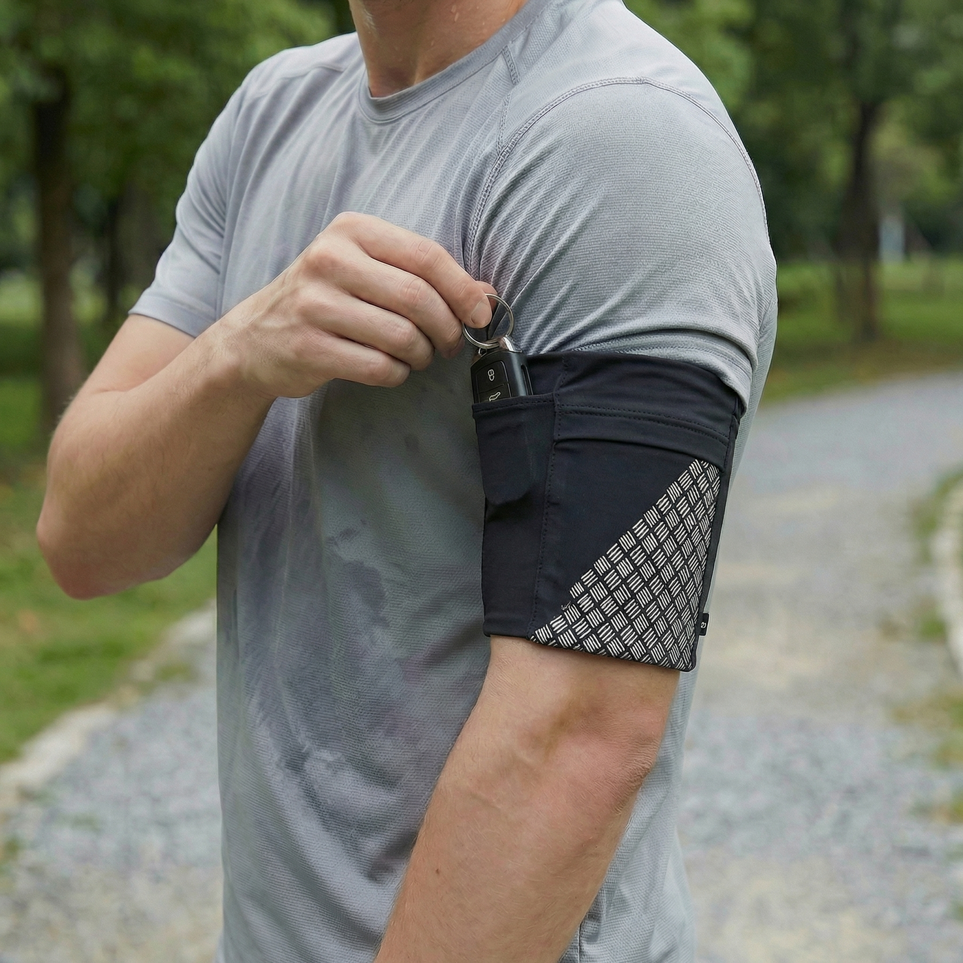 Laufarmband Smartphone leichter Laufbegleiter – Detailansicht | Helvio